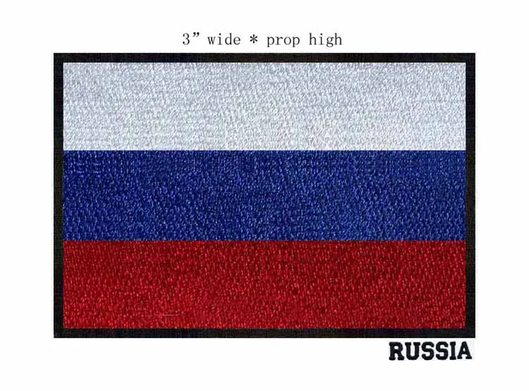 

Россия, 3 дюйма, широкая вышитая нашивка с флагом, нашивки с вышивкой на заказ, фирменная нашивка для утюга