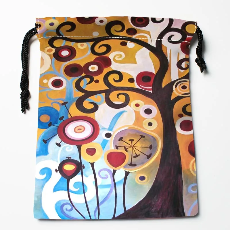 

Best classical oil painting Drawstring Bags Custom Storage Printed Receive Bag Compression Type Bags Size 18X22cm Storage Bags