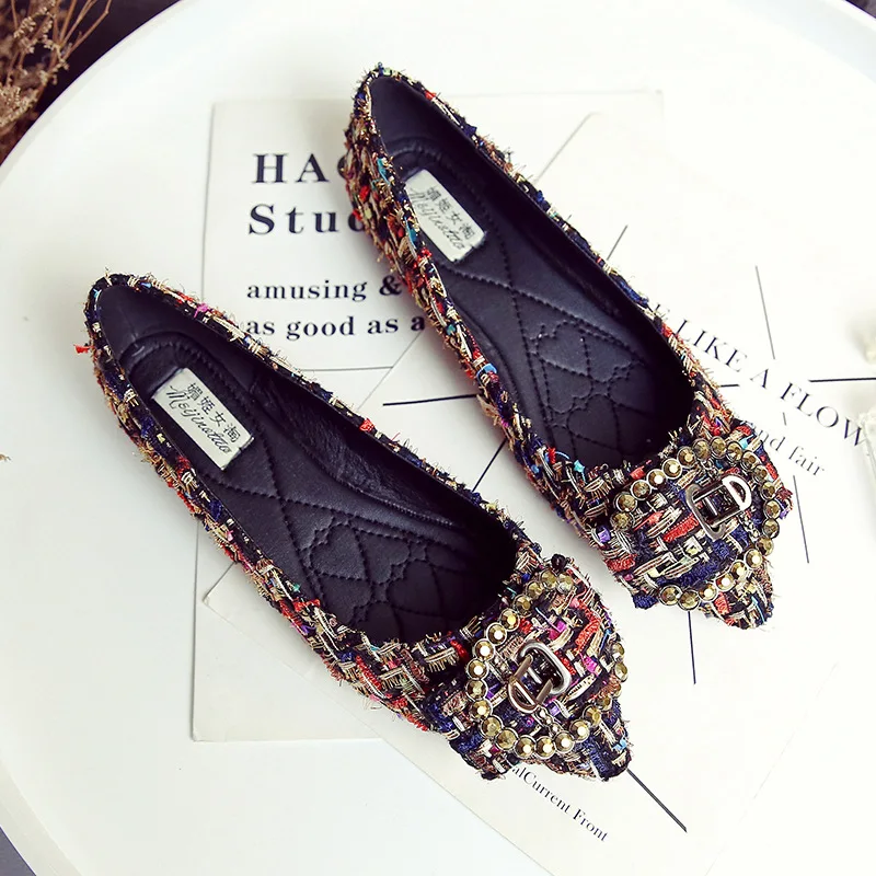 Обувь из флока обувь с пряжкой buckle strap flats Женская брендовая дизайнерская