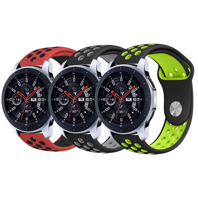 Ремешок силиконовый для Samsung Gear S3 мягкий сменный спортивный браслет наручных