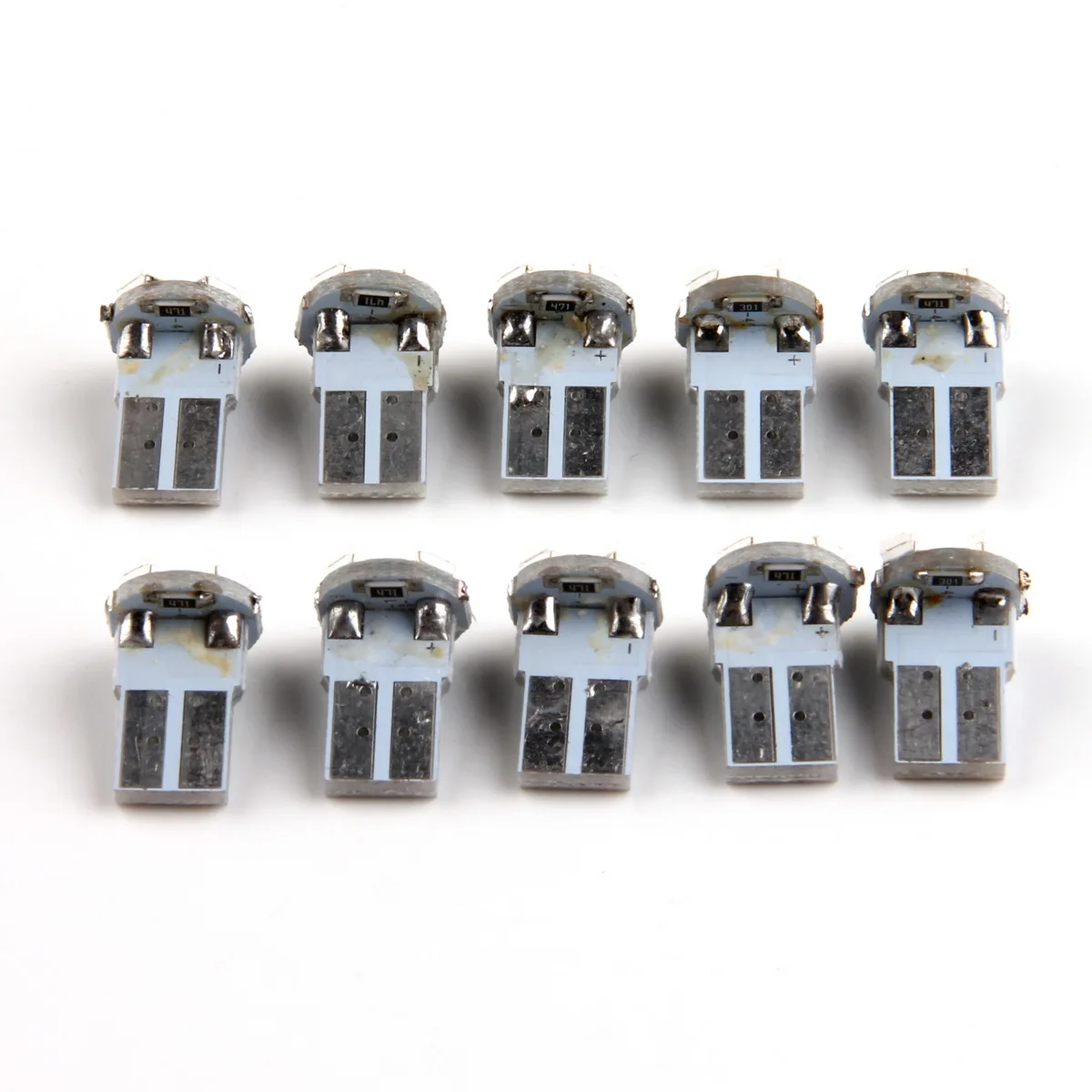 POSSBAY T10 4/5 SMD СВЕТОДИОДНЫЙ 5050/1210 дневные ходовые огни 12V белый светильник светодиодный Клин Авто Лампа для салона автомобиля 10 шт
