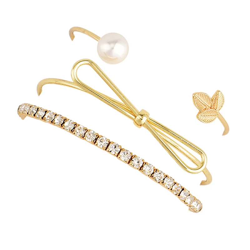 3 шт./компл. классический бантом листьев свадебные туфли с отделкой жемчугом и