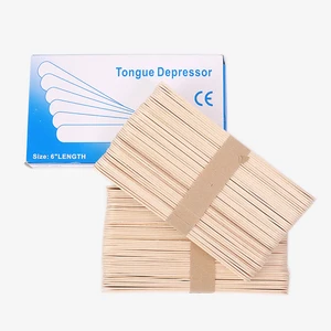 20 шт., деревянные палочки для выдавливания языка и воска, инструменты для татуировки, одноразовые бамбуковые палочки для удаления татуировок