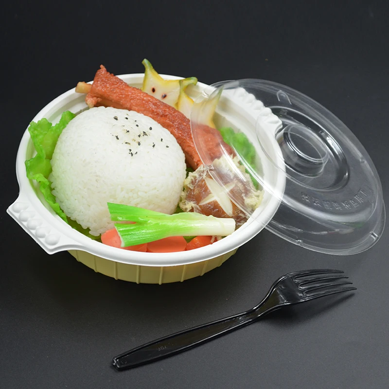 Одноразовый суповой горшок 50 штук для выноса риса макароны и каши два размера на