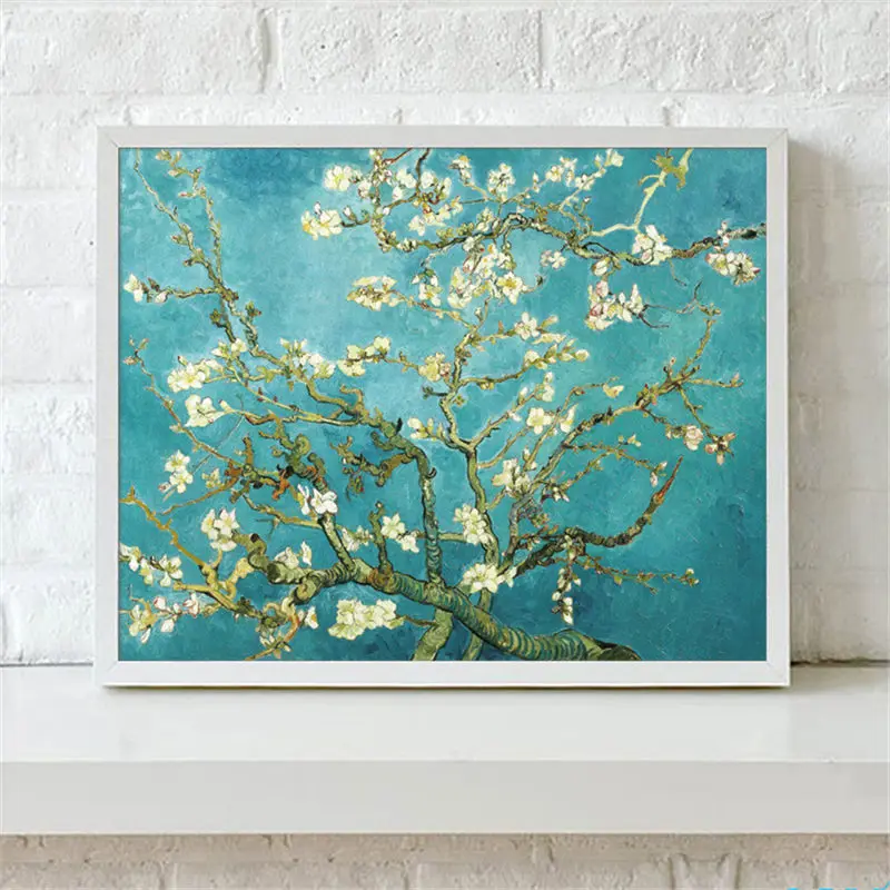 Синий фон Милая Рыба свежий и лодка скандинавский декоративный холст живопись