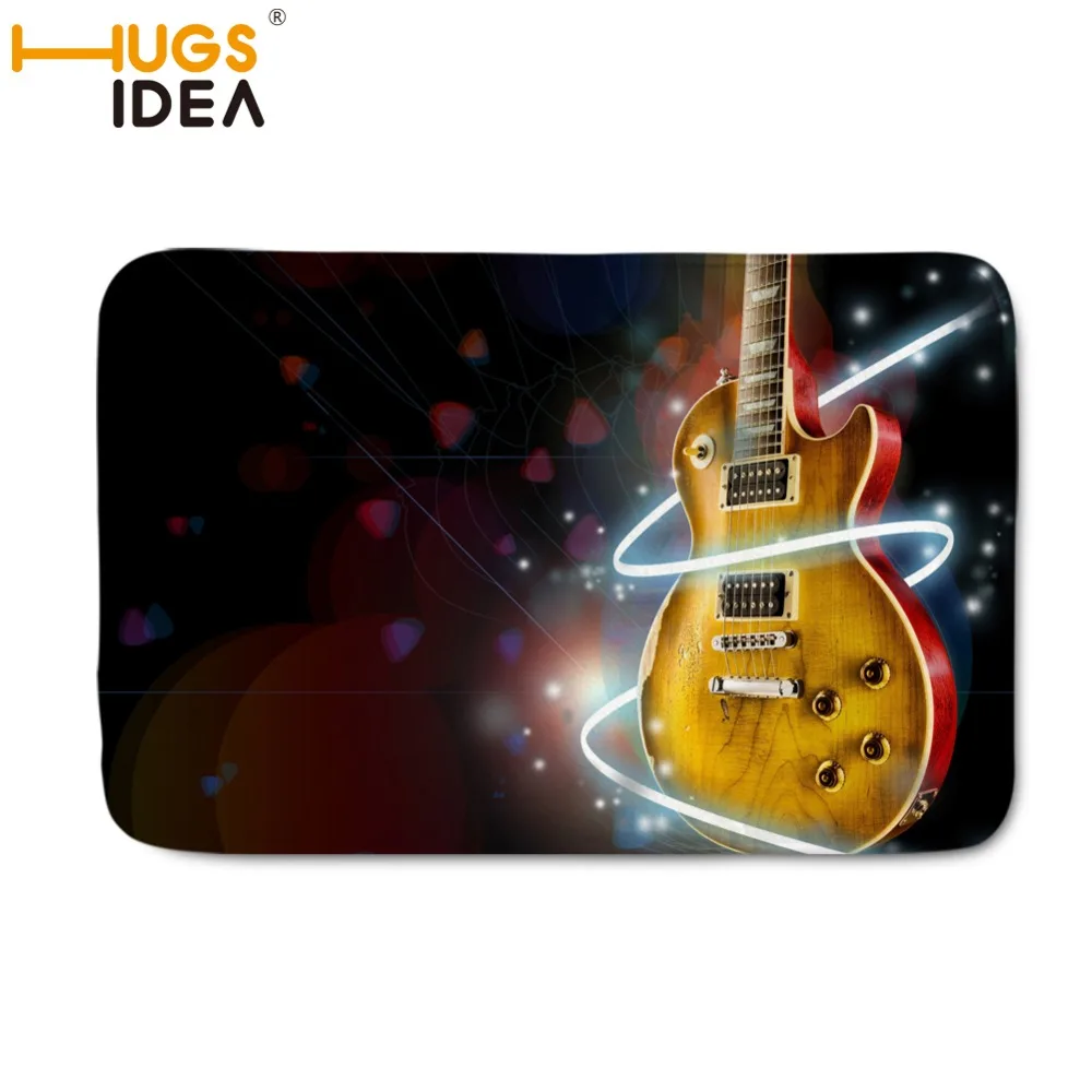 HUGSIDEA 40*60 см Gibson Les Paul коврик гитара Нескользящие резиновые черные коврики и для