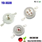 Светодиодный чип высокой мощности 1 Вт 3 Вт 5 Вт для выращивания, глубокий красный светодиодный светильник 660-665Nm 2,0-2,4 В 300-1200MaSMD диод COB DIY для выращивания растений и фруктов