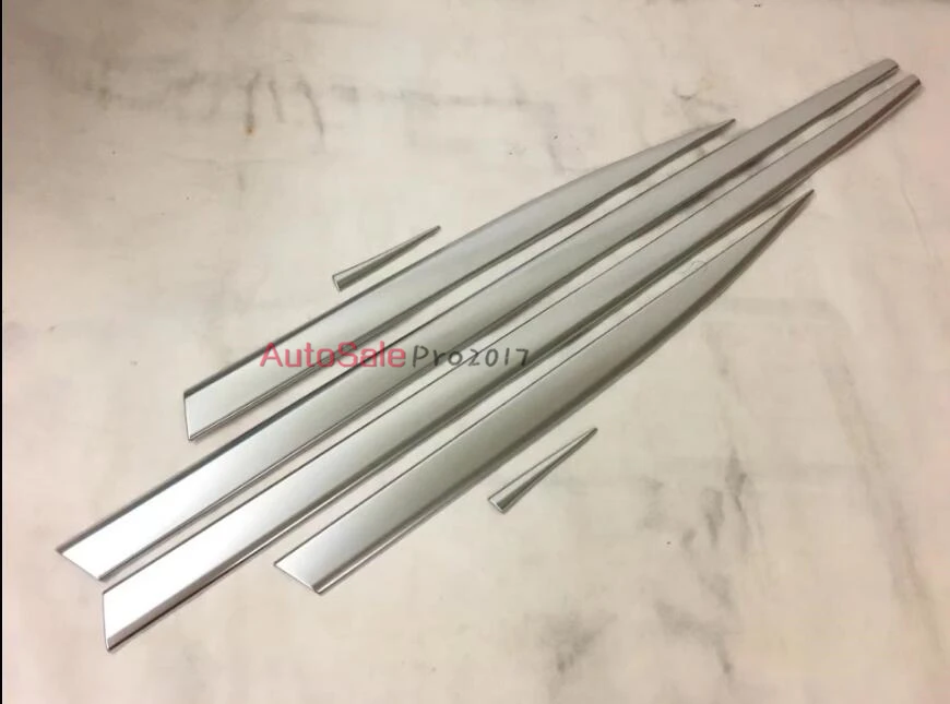 

Chrome plastic Side Door Body Molding Cover Trim 6pcs For Jaguar F-Pace X761 2016 2017