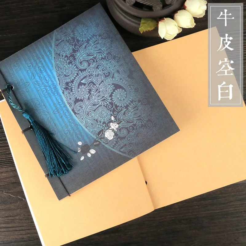 QINGYUAN Специальное предложение антикварный союз винтажный блокнот кисточки проволочный Дневник Блокнот крафт-бумага 1 шт - Цвет: QINGYUAN