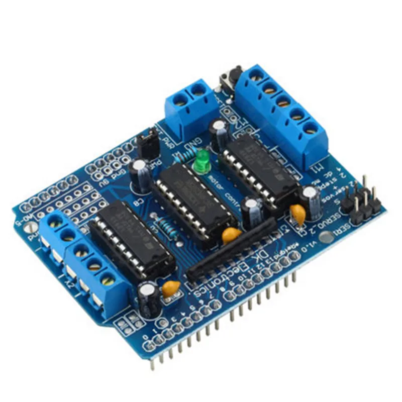 L293D двойной щит привода управления двигателем для arduino Mega2560 4 канальный L293 Плата