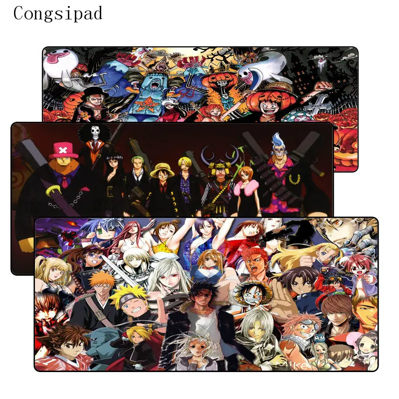 Congsipad 900*400*2 мм цельный 3 шт. большой XXL замок край коврик для мыши Япония Аниме