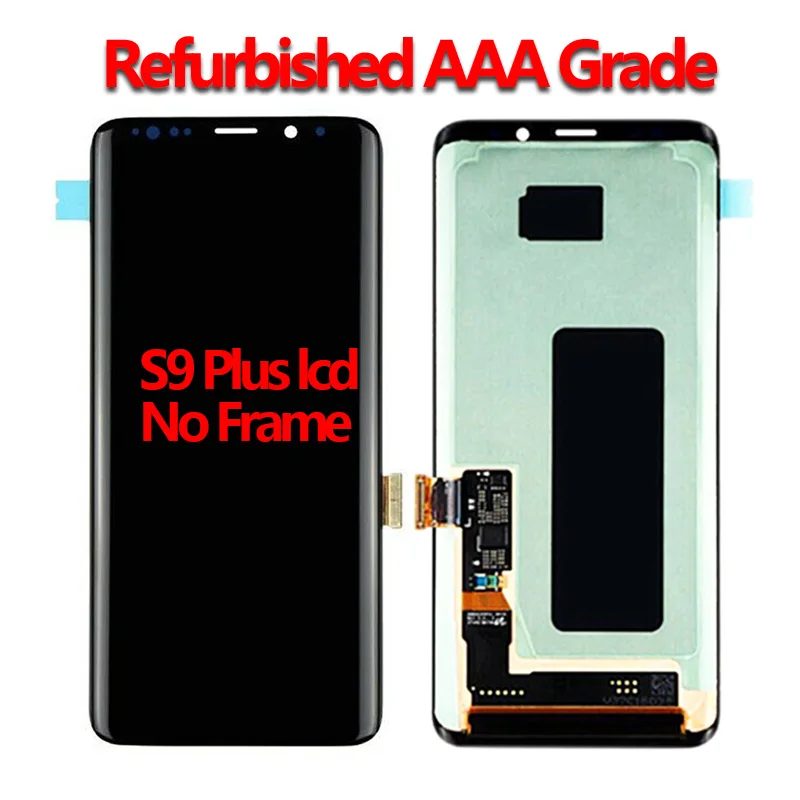 AAA класс AMOLED Замена для SAMSUNG Galaxy S9 + ЖК сенсорный экран дигитайзер с рамкой G960 G965