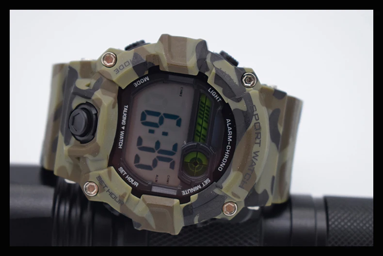 Мужчин водонепроницаемые наручные электронные автоматические часы для человека