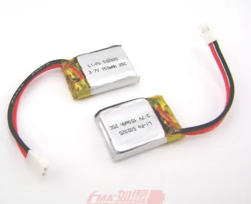 2 шт Li-po 502025 3 7 V 150 MAH LiPo Батарея для MP3 Bluetooth модели игрушка самолет БПЛА |