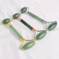natural green aventurine jade face roller body massager anti wrinkle cellulite face slimming skin health care tool