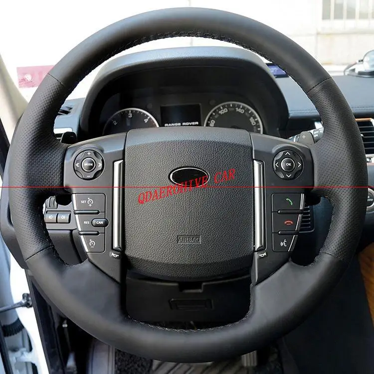 Чехол рулевого колеса автомобиля QDAEROHIVE из искусственного микроволокна для Land Rover