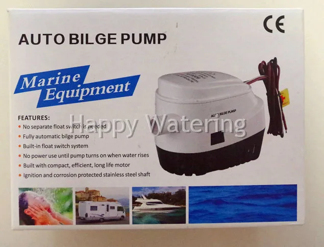 Автоматический погружной откачивающий водяной насос 24 В постоянного тока 750