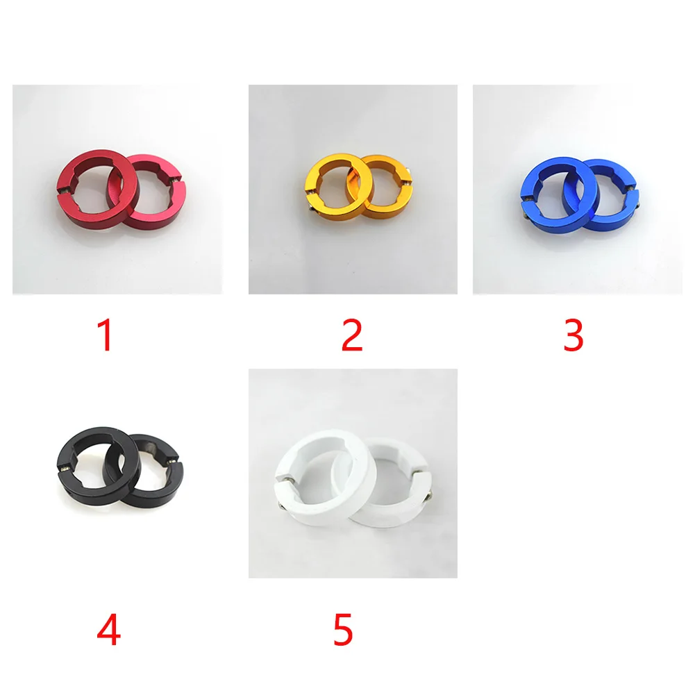 Lock Rings Stable For Bicycle Grips Aluminum Alloy Bike Parts Fashionable Durable Replacement 8mm Bar End Round Multi Colored | Спорт и