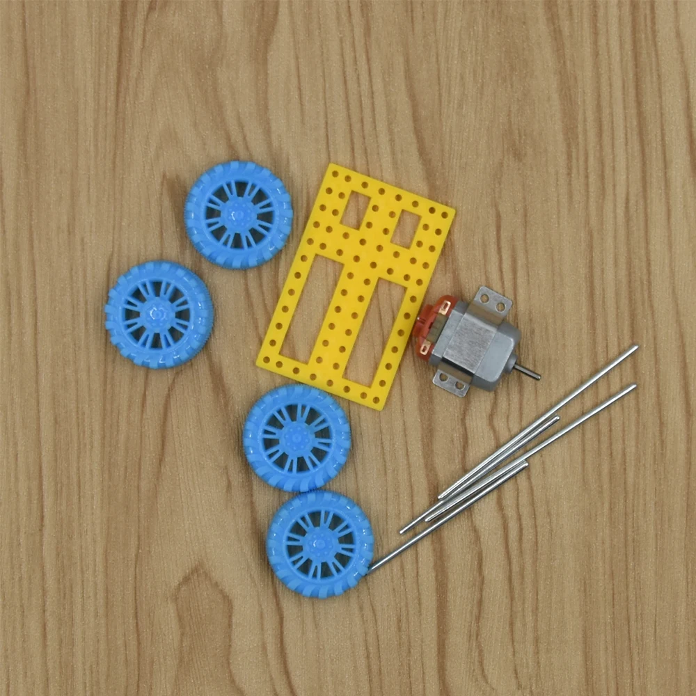 77 шт мульти DIY четыре колеса водителя автомобиля детская игрушка робот модель