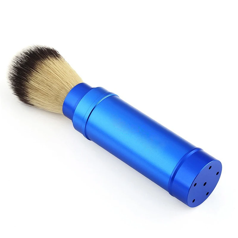 Щетка для бритья бороды барсук волос алюминиевый сплав ручка путешествий щетка