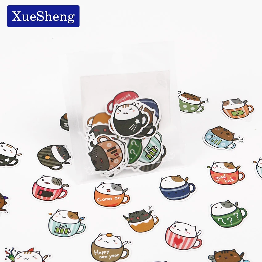 

1 Set Cute Cartoon Korean Style Decorative Stickers Adhesive Stickers Scrapbooking DIY Decoration Diary Stickers