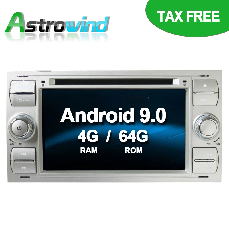 64G ROM без налога Android 9 0 GPS Навигация DVD Радио медиа для Ford Focus Mondeo C-Max S-max Transit Fiesta Galaxy
