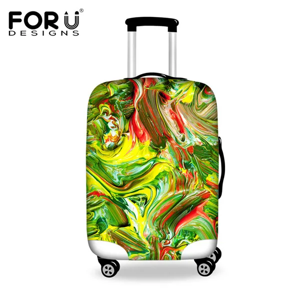 FORUDESIGNS 3D Граффити Защитная крышка для чемодана Водонепроницаемый туристический багажный чехол костюм для 18-30 дюймов Чехол Эластичный чехол для чемодана - Цвет: HB0035S