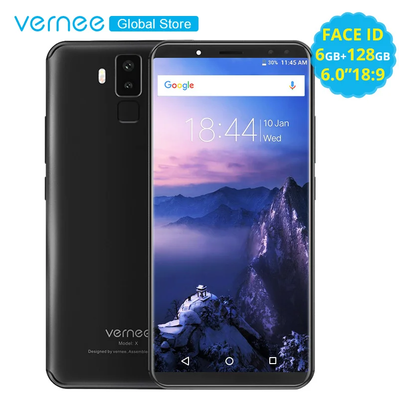 Vernee X 6 ГБ Оперативная память 128 Встроенная смартфона Face ID Android 7 1 Octa Core 0 дюймов 18:9 FHD