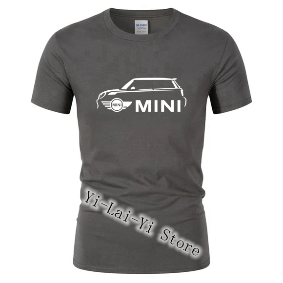 Бесплатная доставка! Новинка футболка с рисунком машины Mini Cooper s мужские футболки