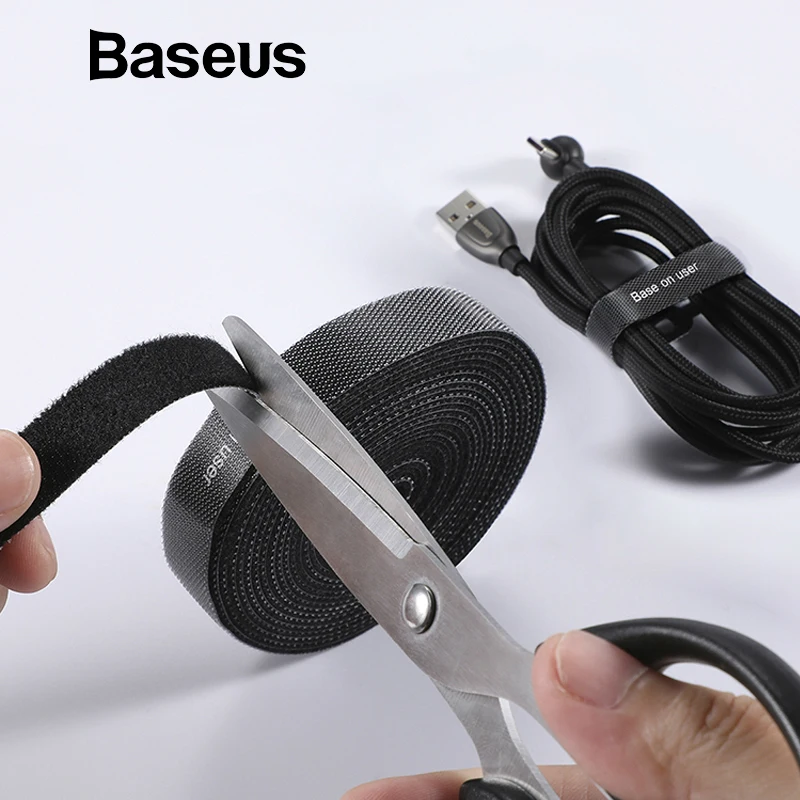 Кабель Baseus organizador USB-кабель для iPhone Lightning/Micro Usb/Tipo c longitud libre Clip | Мобильные телефоны