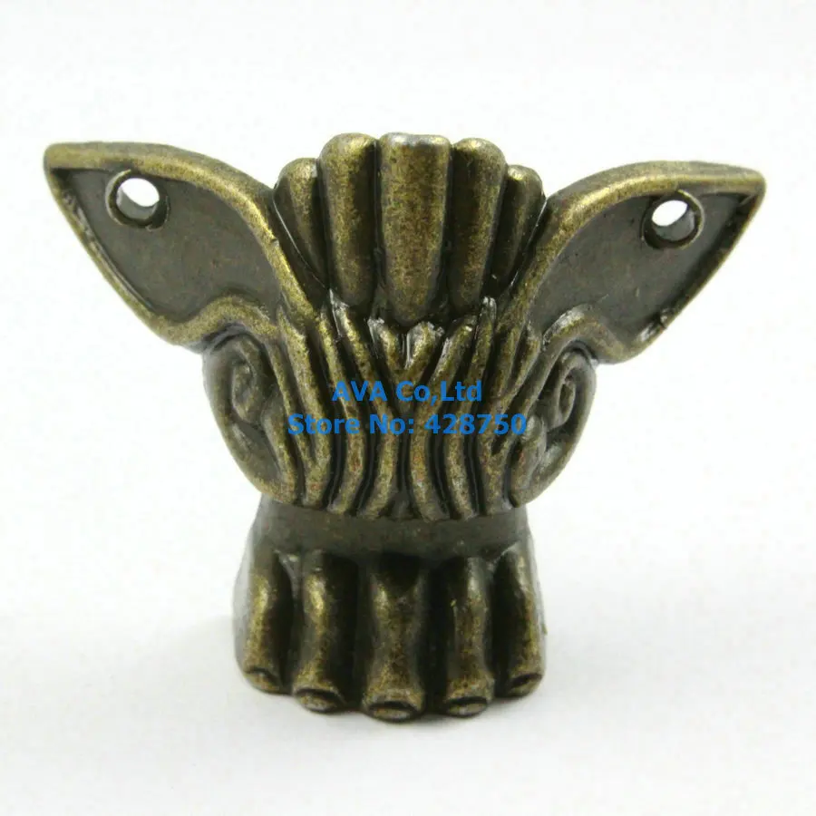 4 шт. античная латунь ювелирные изделия ножки для ящика Ящик животных ноги 47x39mm |