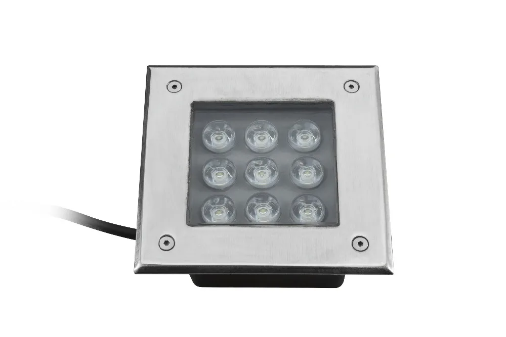 YLSTAR Бесплатная доставка AC85 265V IP67 9 Вт квадратная лампа для подземного освещения