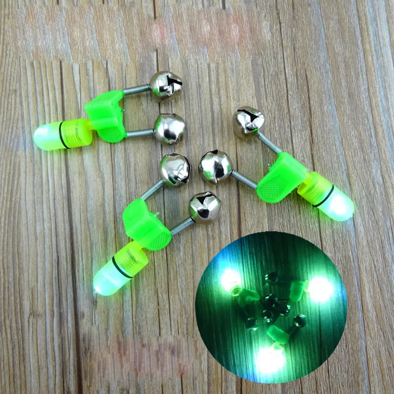 Светодиодный сигнализатор для укуса удочки 4 шт. красный светильник Оповещатель