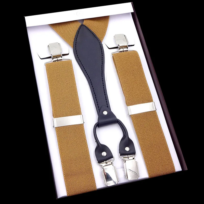 

Европейские и американские модные эластичные подтяжки для мужчин среднего и старшего возраста с 4 зажимами FY18102303