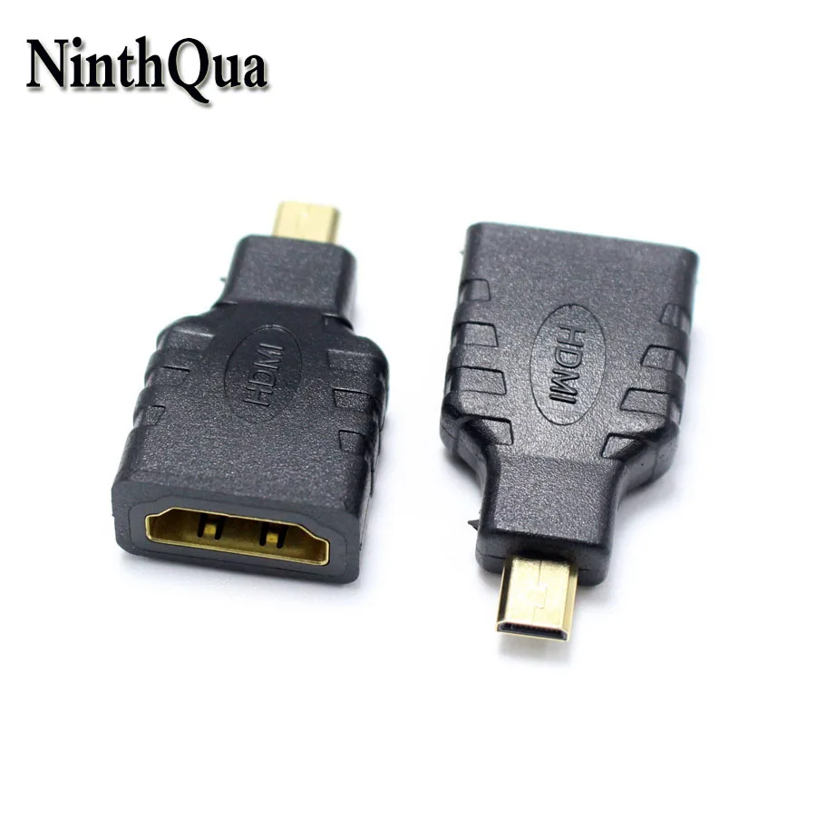 Ningthqua 1 шт. HDMI Стандартный Женский Разъем для Micro штекер конвертер аудио разъем