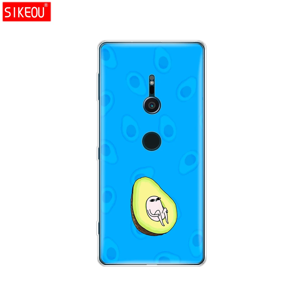Силиконовый чехол для телефона sony xperia XA1 XA2 ULTRA PLUS L1 L2 XZ1 XZ2 compact XZ PREMIUM Cute Avocado Food |