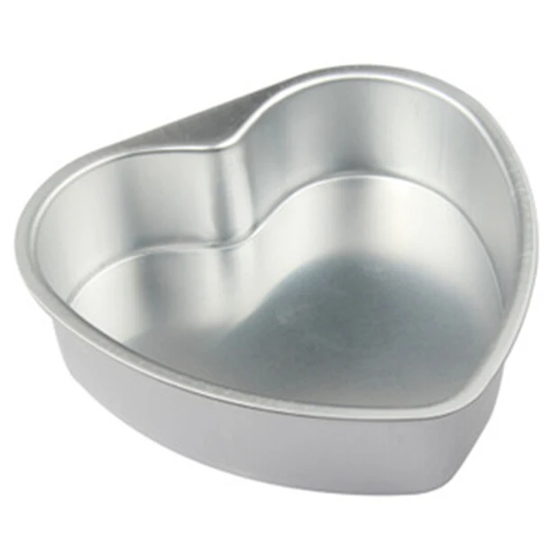 FLST сердце Алюминиевый Торт Пан помадка украшения форма для Маффин кекса Tins
