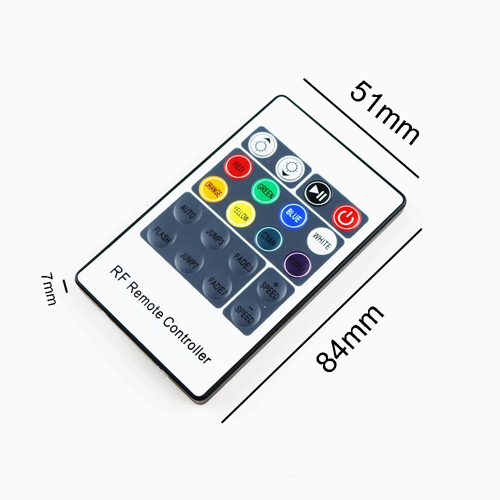 Контроллер для светодиодных лент 20 клавиш 4 контакта 5050 3528 3014 RGB|rf led controller|led