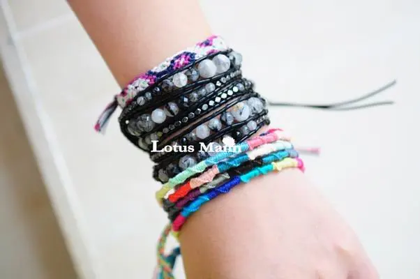 Lotusmann Новая дружба браслет с одним обручем (8 цветов на ваш выбор)|wrap bracelet|bracelet