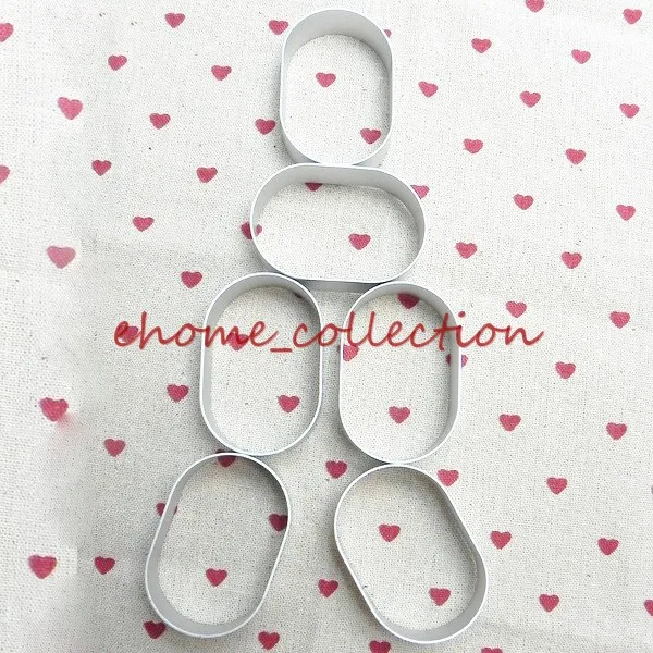 5 шт./компл. эллипс/овальной формы силиконовые алюминиевые металлические резаки