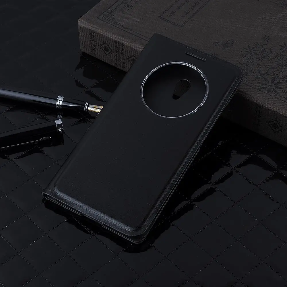 Оригинальные кожаные чехлы с окошком для просмотра Asus Zenfone 6 Baiwei защитный чехол