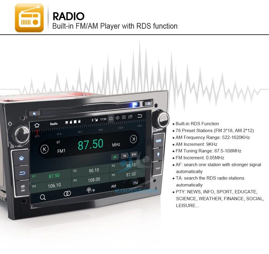 Android 8.0 dab+ MP3 DVD головное устройство GPS спутниковой навигации Автомобильный CD-плеер Радио для Opel Astra H vectra C Zafira Wi-Fi OBD
