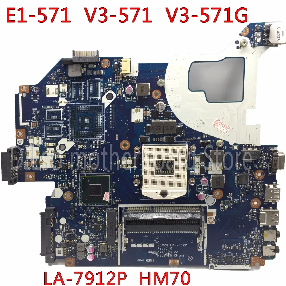 

KEFU LA-7912P Motherboard For ACER NE56R V3-571 E1-571G NV56R Laptop Motherboard Q5WTC Q5WVH Q5WV1 LA-7912P HM70 Test