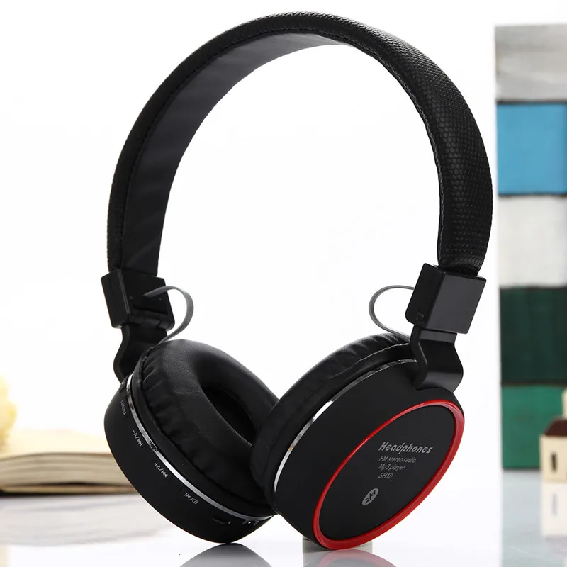 Накладные наушники складные Hi Fi стерео SH10 со встроенным микрофоном и проводным