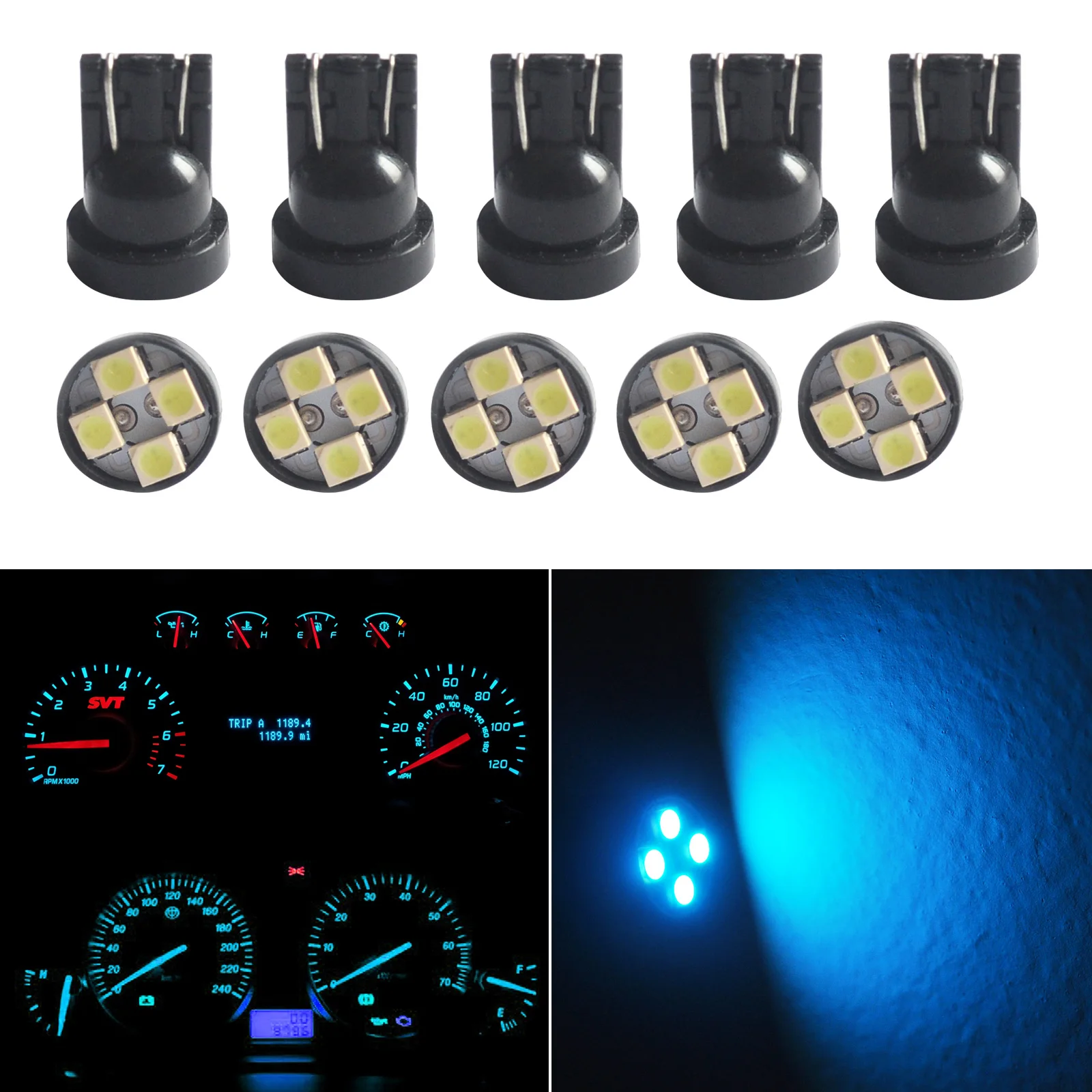 Полезный 10 шт T10 4 SMD клиновидный для салона инструмент боковой автомобильный
