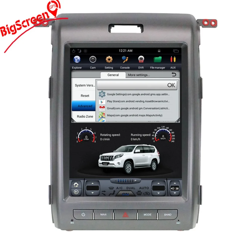 12 1 "Tesla style pure Android 6 0 Автомобильный dvd-плеер без gps-навигатора для Ford F150 2009-2014