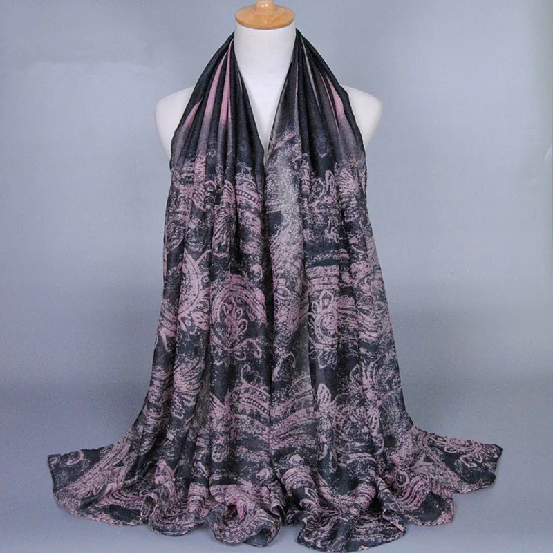 2015 зима новый оттенок цвета цветочный полосы мода напечатаны пейсли долго хлопка