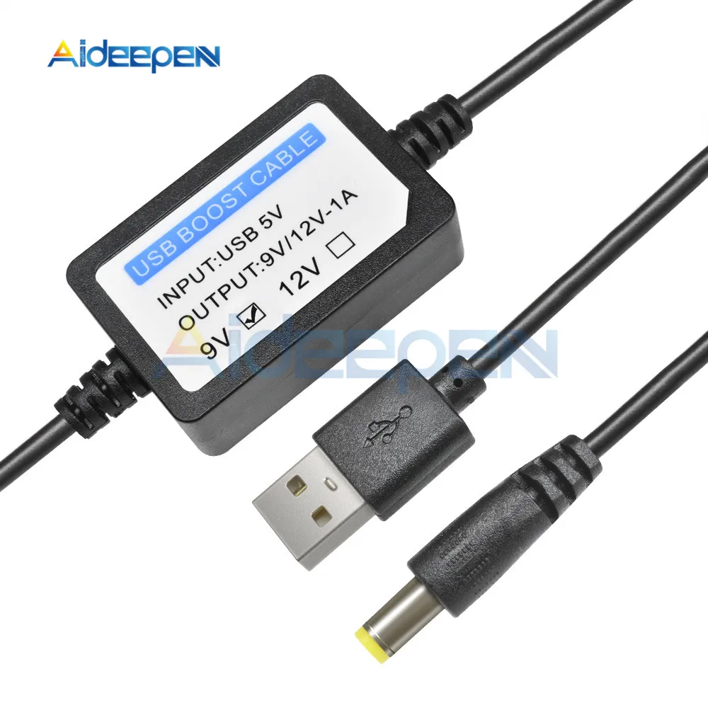 USB 5V to 9V/12V 1A Power Boost Line Step UP Module USB-преобразователь адаптер кабель-переходник 5 x мм DIY