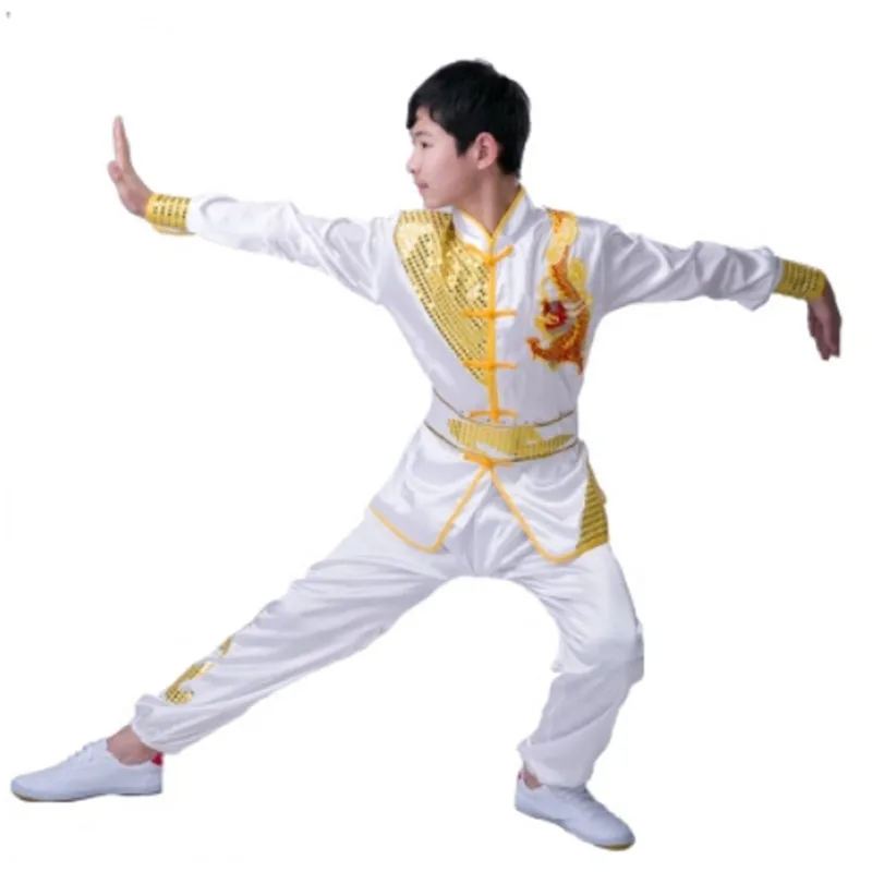Униформа wushu праздничный костюм для детей одежда униформа wu shu воина новогодние