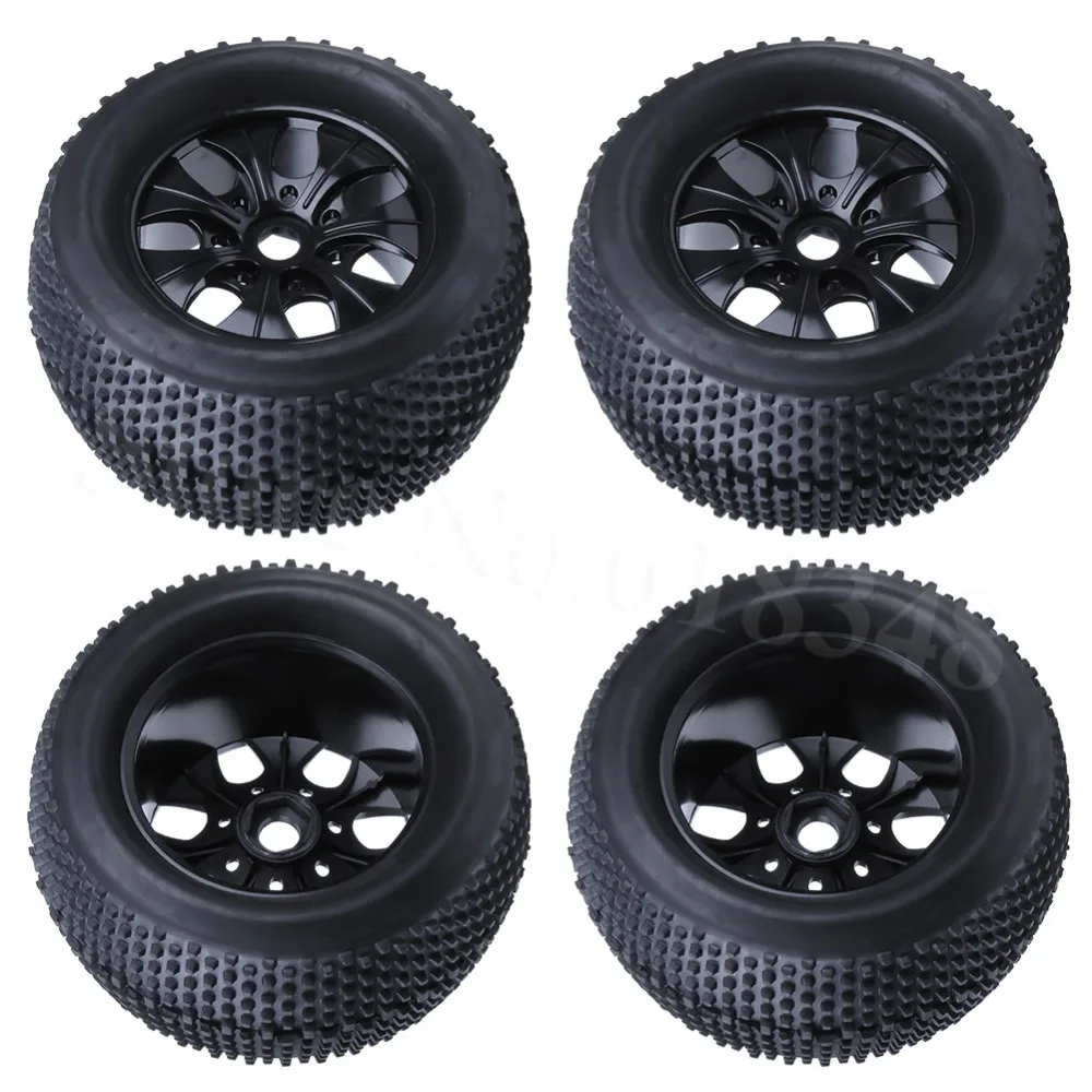 4 шт. 140 мм RC 2 8 колеса 1/8 Monster Truck шины 17 Hex Hub для внедорожных 4WD HSP TORNADO Nitro E9 94083